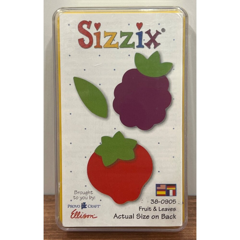 HTF RARE NEW 38-0905 Sizzix Fruit & Leaves Die-Cut NEW Grape Strawberry Leaf